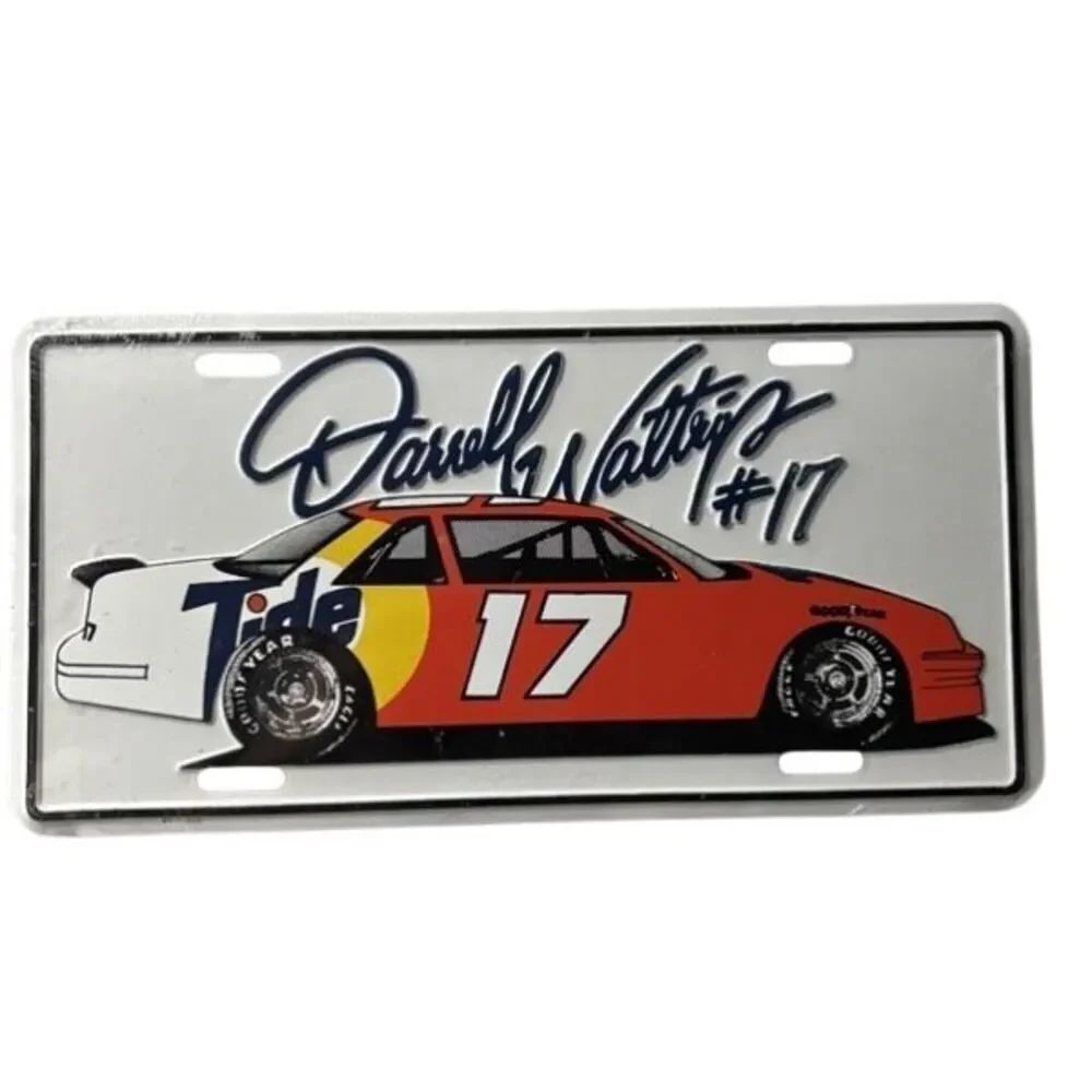 Darryl Waltrip #17 Tide NASCAR Metal License Plate *New*